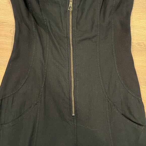 NWT Wearables Black Sleeveless Jumpsuit Romper Zip Up Zipper Size Small - Picture 5 of 9